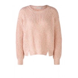 Oui Pullover, rose-white